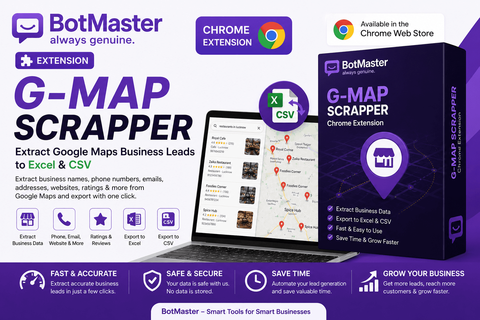 G-Map Scrapper – Extract Google Maps Business Leads to Excel & CSV