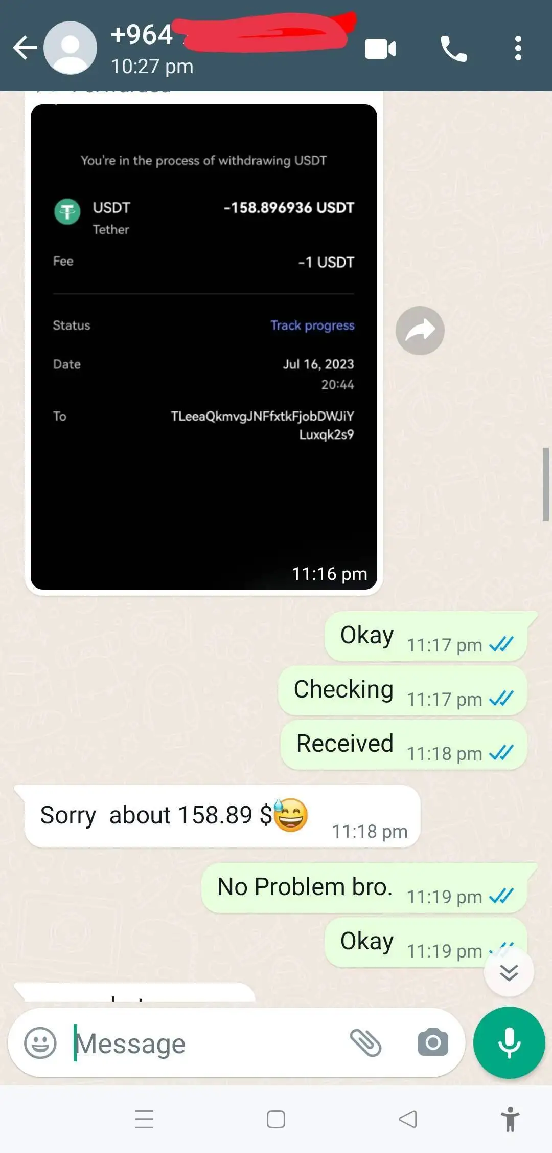 BotMaster customer payment proof screenshot 4